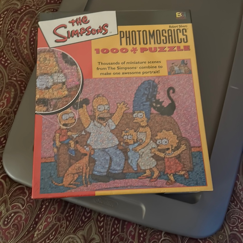 The Simpsons photomosaics jigsaw 1000 piece puzzle